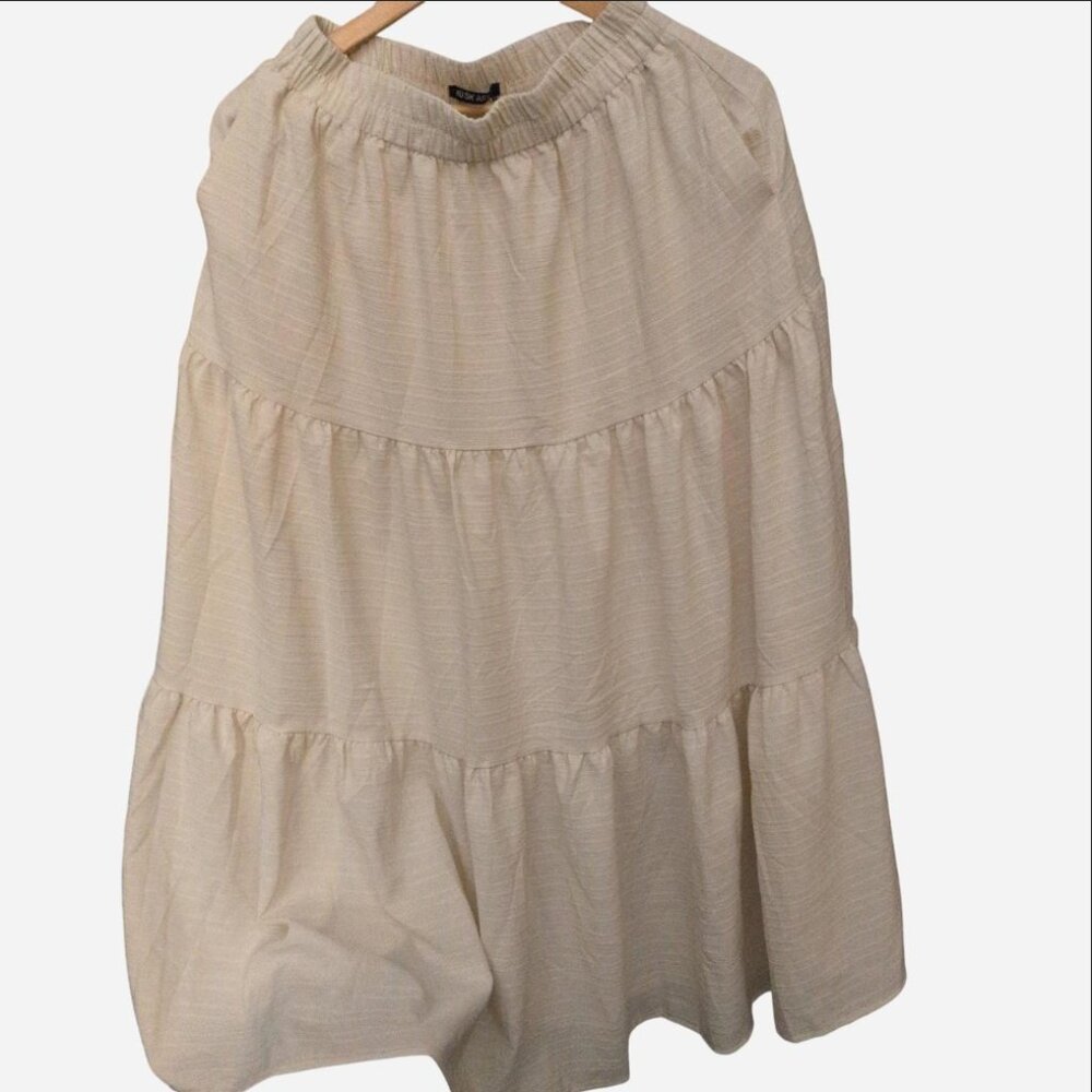 Cream maxi skirt